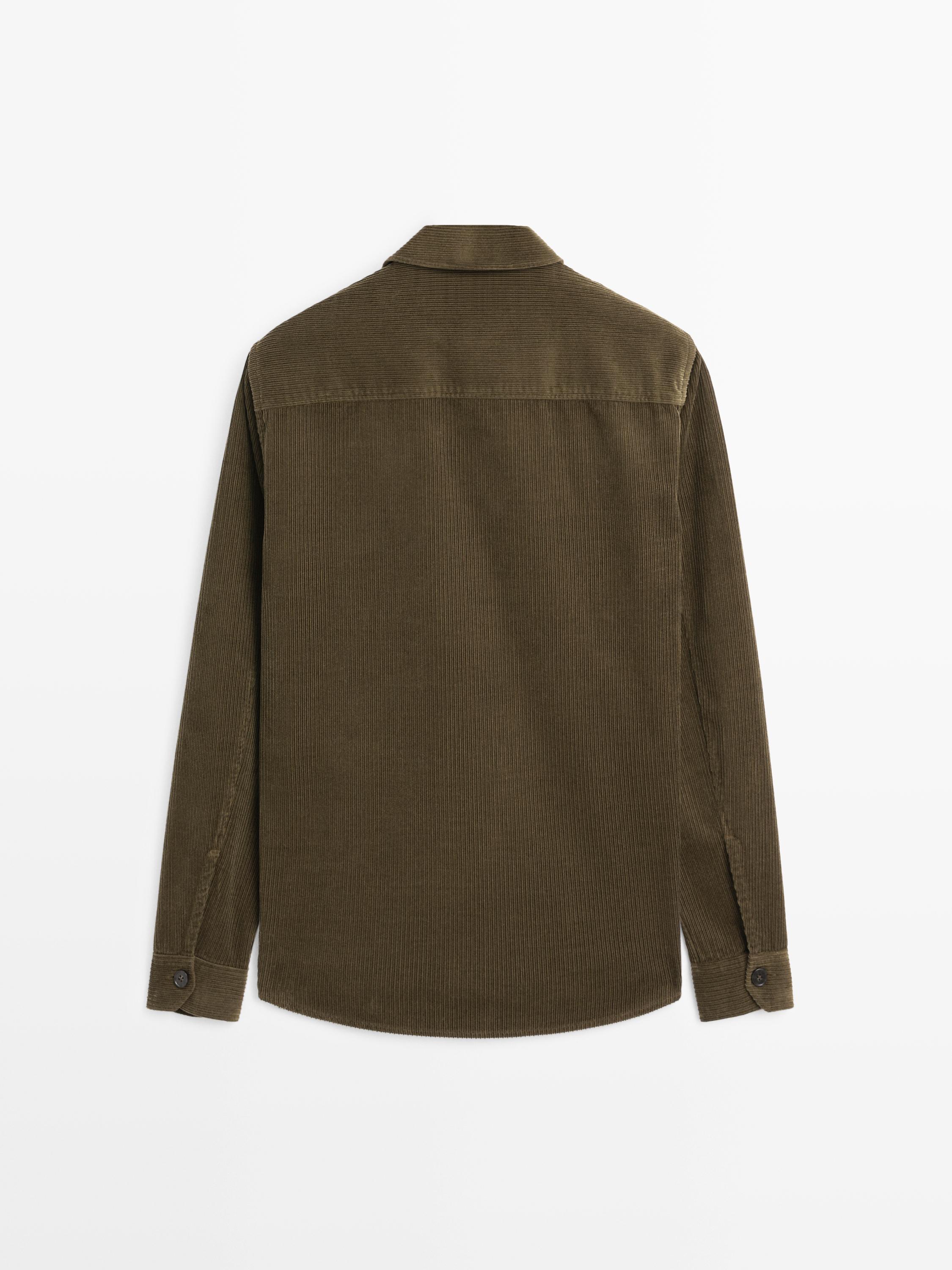 Corduroy overshirt with pockets